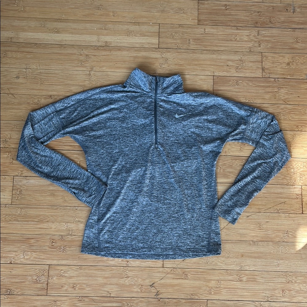 Nike | DRI-FIT Heathered Gray Quarter-Zip